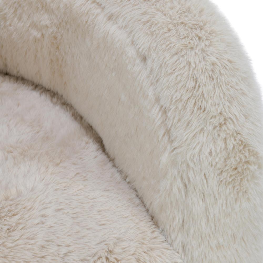 Classic Home - Teddy  Plush Fabric  Cushioned Beige Accent Chair - 53006040 veiw 5