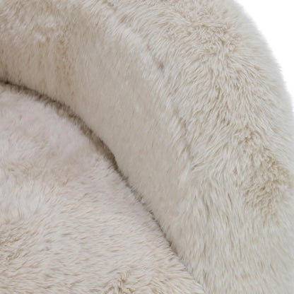 Classic Home - Teddy  Plush Fabric  Cushioned Beige Accent Chair - 53006040 veiw 5