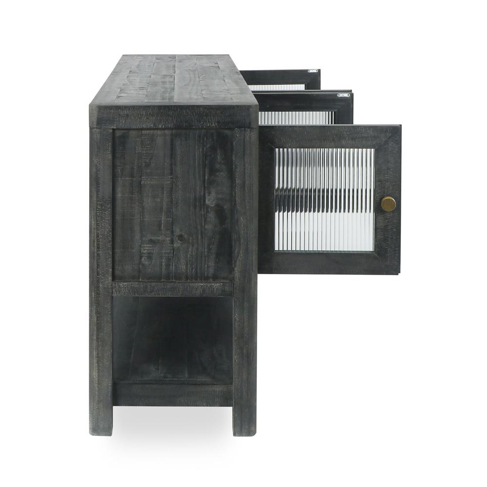 Classic Home - Tenno 70in Reclaimed Pine Wood Black Sideboard - 52004183 veiw 4