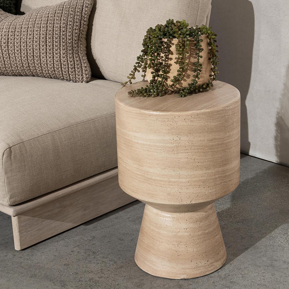 Classic Home  - Terrace Outdoor Accent Table - Beige - 51031697 veiw 7