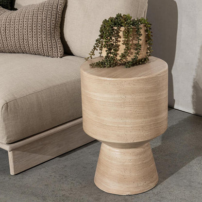 Classic Home  - Terrace Outdoor Accent Table - Beige - 51031697 veiw 7