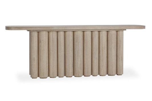 Classic Home - Tiber  Oak Solid Wood Console Table In White Washed - 51031650 veiw 1