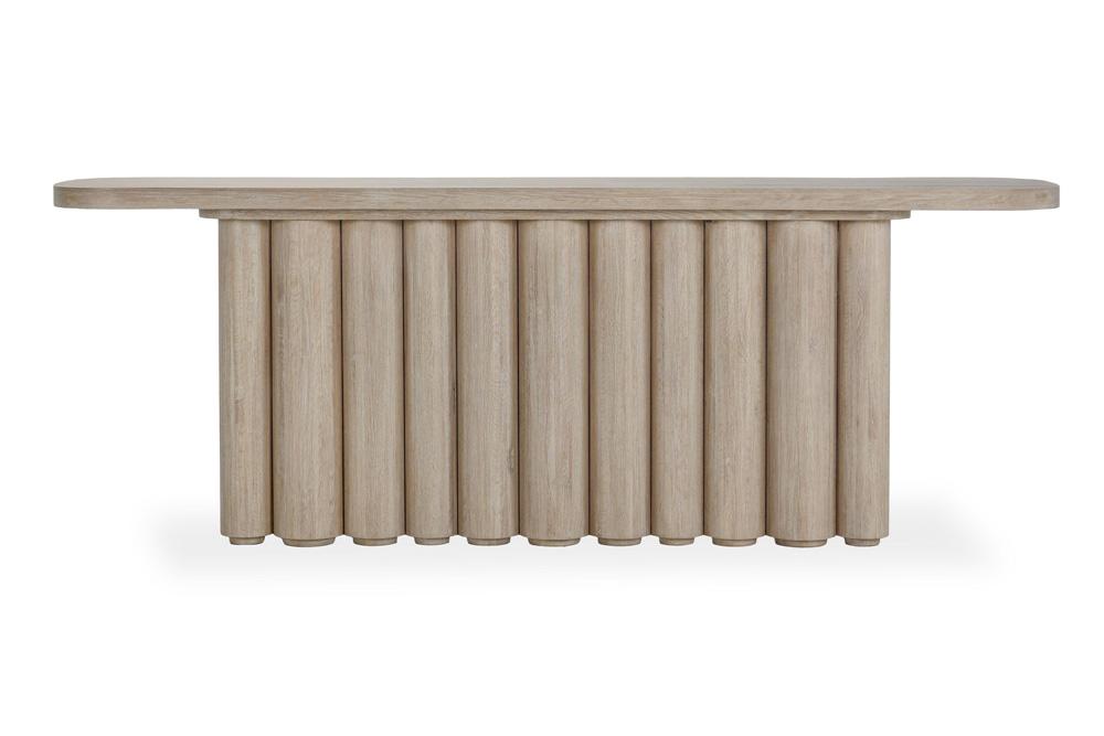 Classic Home - Tiber  Oak Solid Wood Console Table In White Washed - 51031650 veiw 2