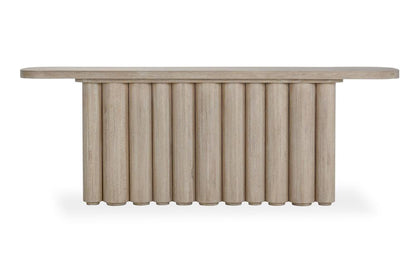 Classic Home - Tiber  Oak Solid Wood Console Table In White Washed - 51031650 veiw 2