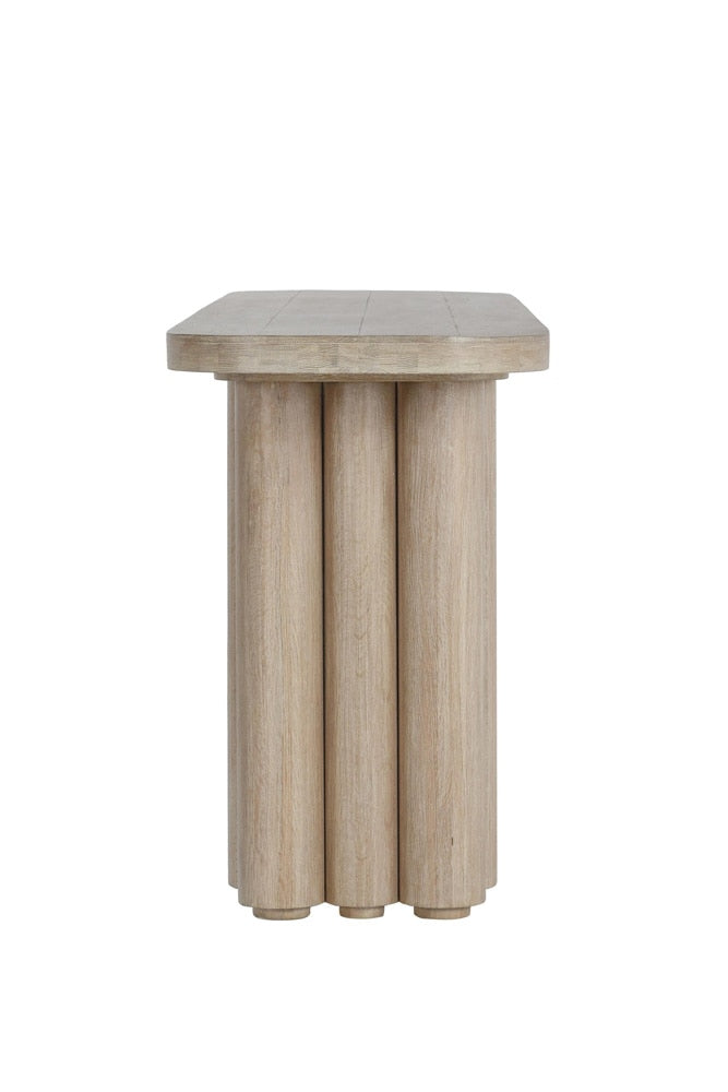 Classic Home - Tiber  Oak Solid Wood Console Table In White Washed - 51031650 veiw 3