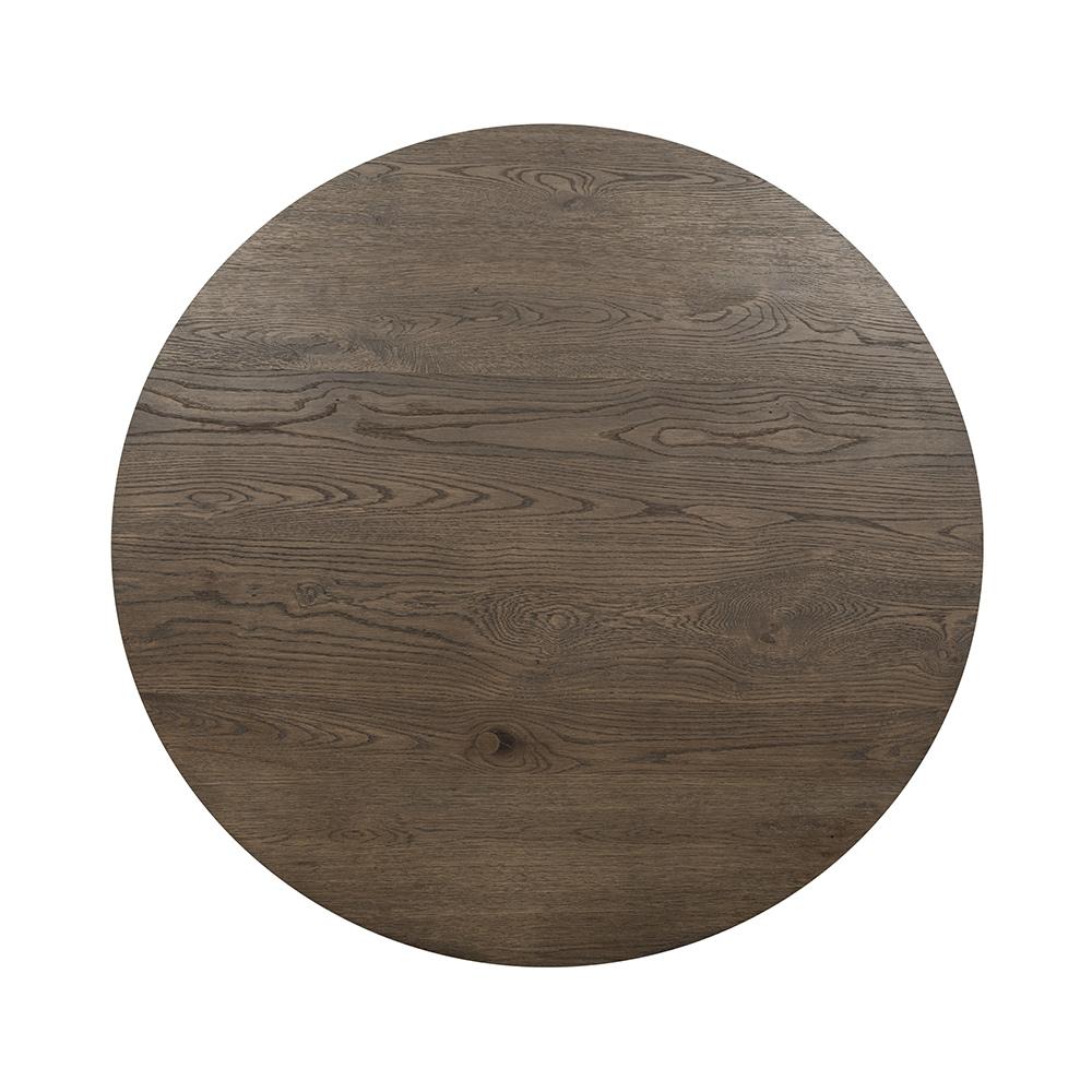 Classic Home  - Tiber Round Wood Coffee Table - Toasted Brown - 51031736 veiw 2