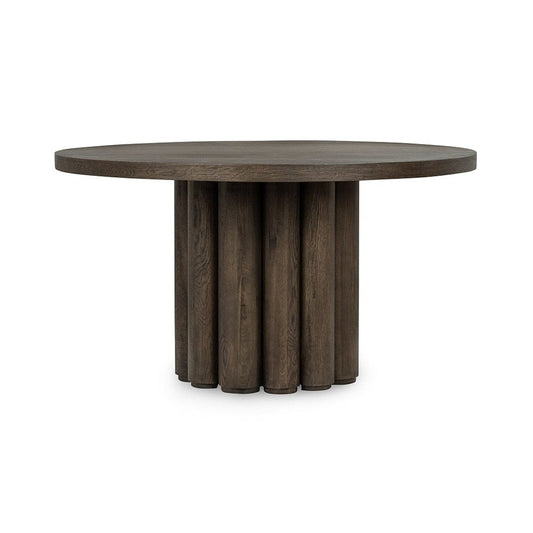 Classic Home  - Tiber Wood Round Dining Table - Toasted Brown - 51031734 veiw 1