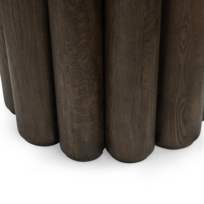 Classic Home  - Tiber Wood Round Dining Table - Toasted Brown - 51031734 veiw 4
