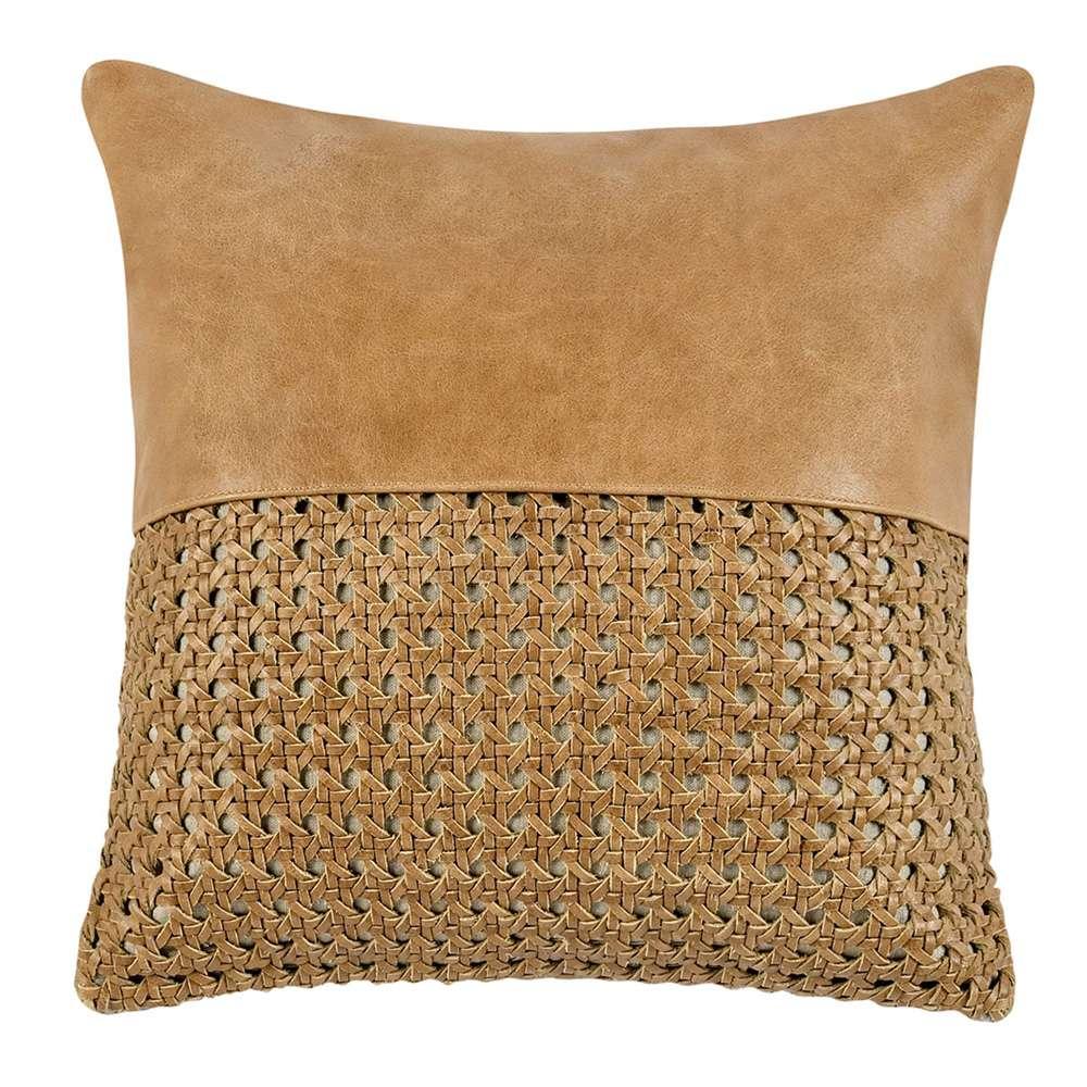 Classic Home Timeless Toscano Leather Pillow - Thumbnail 2