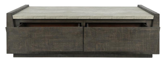 Classic Home - Tori  58in Reclaimed Wood Coffee Table In Dark Brown - 51031515 veiw 2