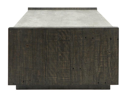Classic Home - Tori  58in Reclaimed Wood Coffee Table In Dark Brown - 51031515 veiw 3