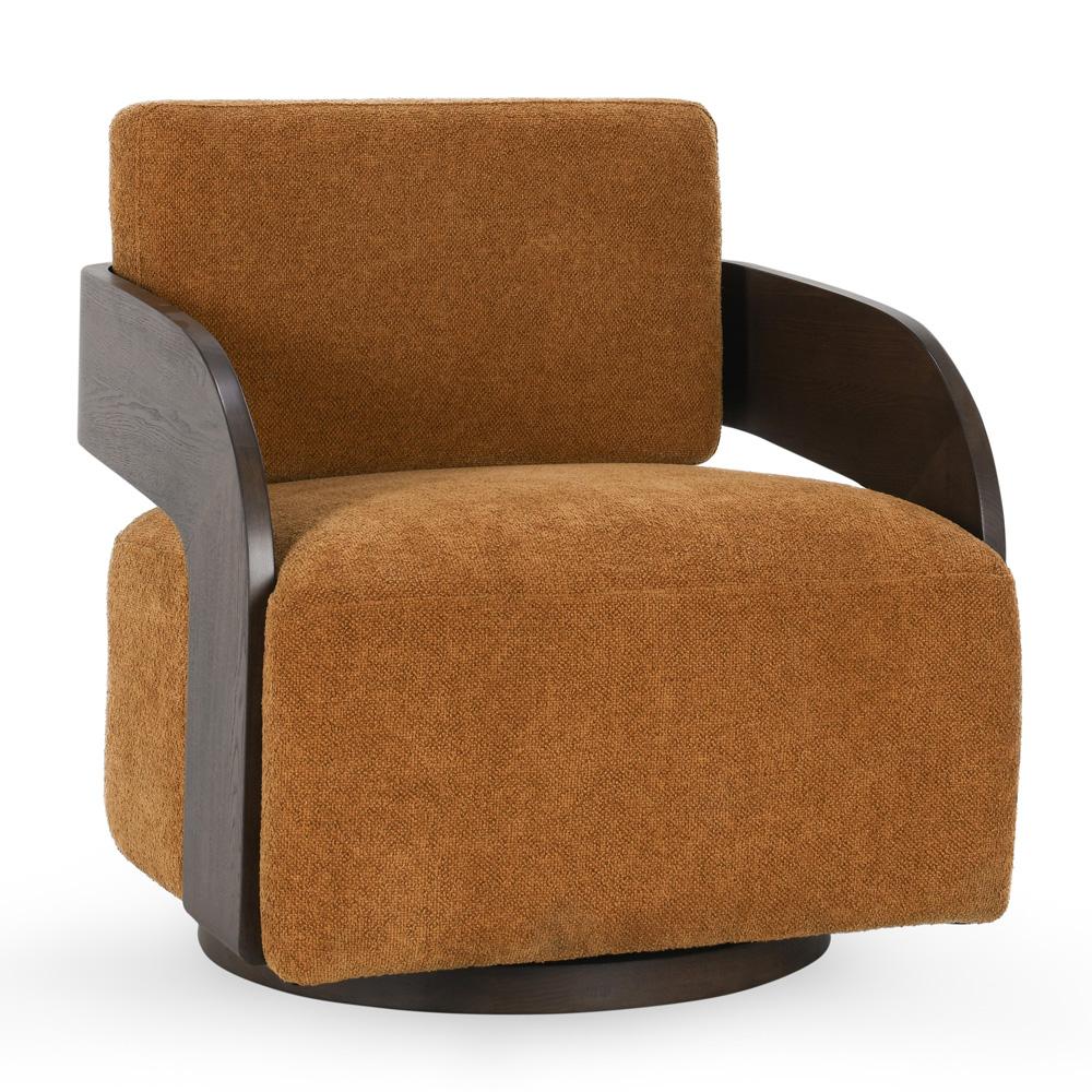 Classic Home - Toscana Swivel Accent Chair Amber - 53004804 veiw 1