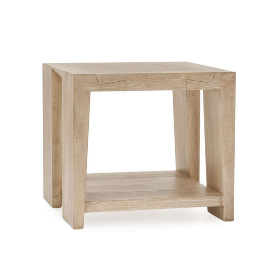 Classic Home - Troy Reclaimed Oak 24in End Table Aged Cream - 51031530 veiw 1