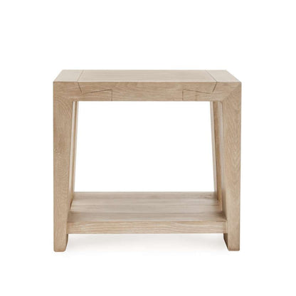 Classic Home - Troy Reclaimed Oak 24in End Table Aged Cream - 51031530 view 2
