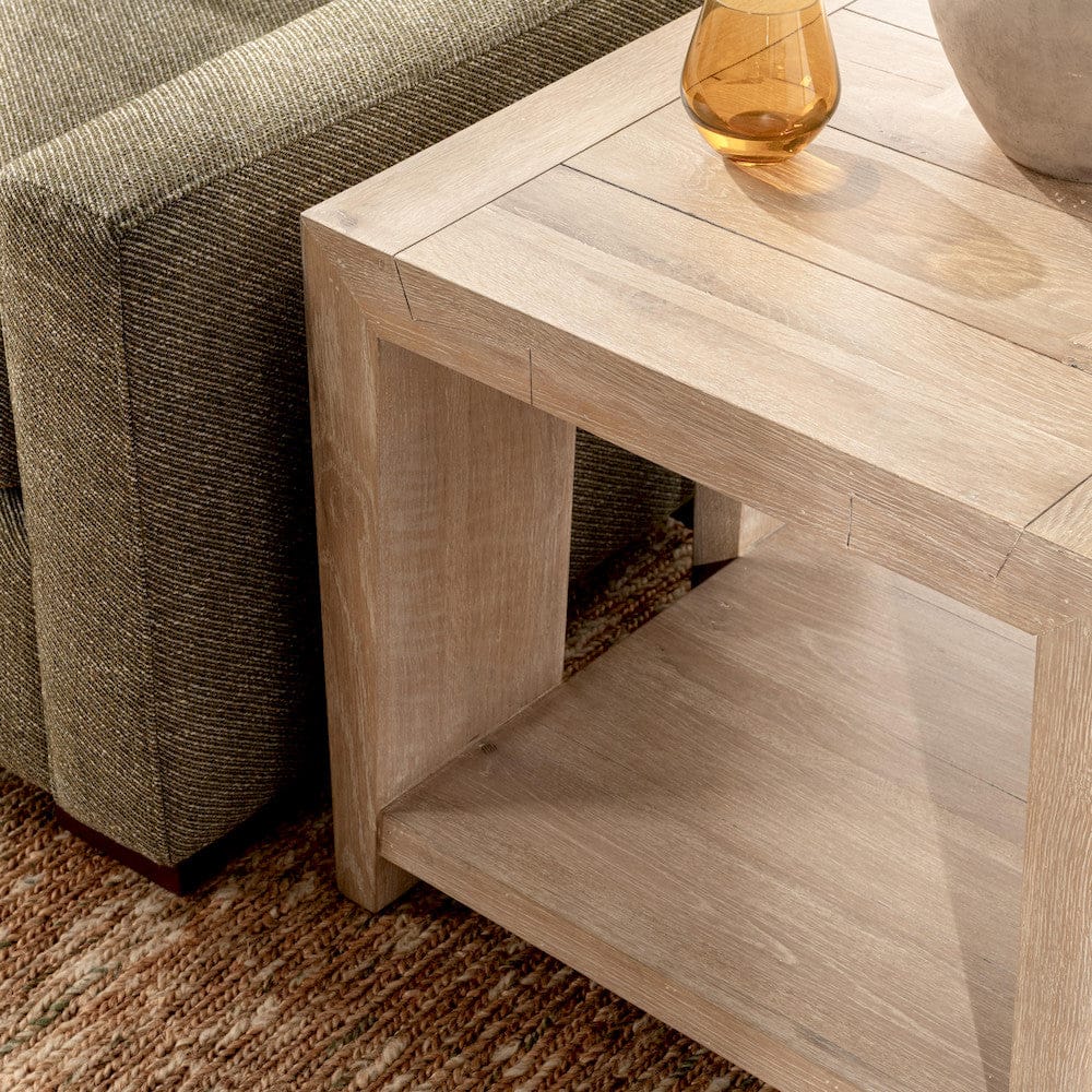 Classic Home - Troy Reclaimed Oak 24in End Table Aged Cream - 51031530 view 9