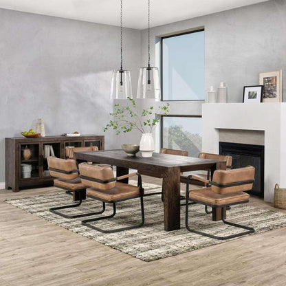 Classic Home - Troy Reclaimed Oak 4Dr Buffet Suede Brown - 52004124 veiw 4