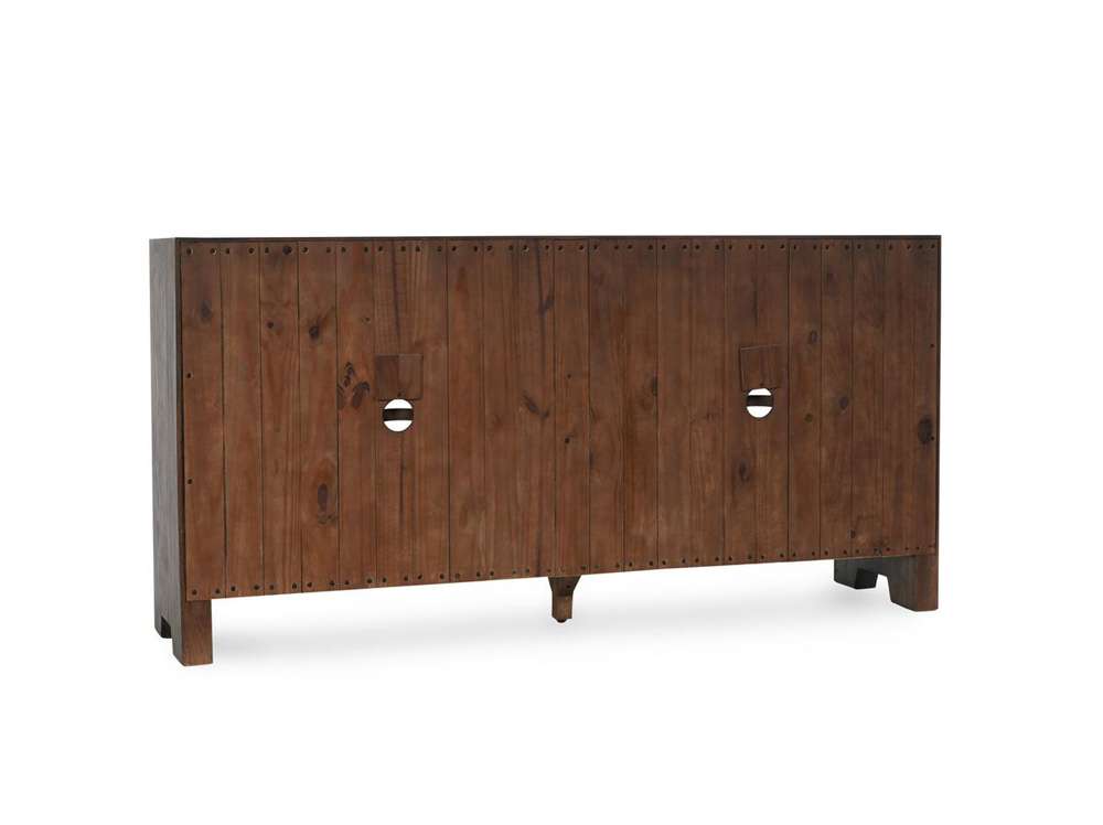 Classic Home - Troy Reclaimed Oak 4Dr Buffet Suede Brown - 52004124 veiw 7