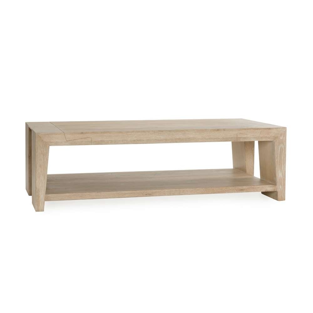Classic Home - Troy Reclaimed Oak 60in Coffee Table Aged Cream - 51031525 veiw 1