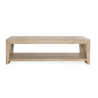 Classic Home - Troy Reclaimed Oak 60in Coffee Table Aged Cream - 51031525 veiw 2