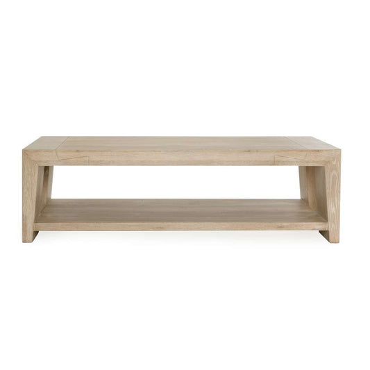 Classic Home - Troy Reclaimed Oak 60in Coffee Table Aged Cream - 51031525 veiw 2