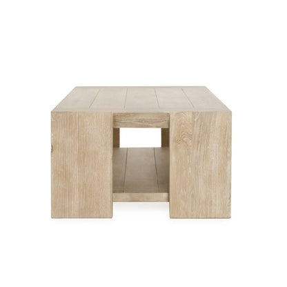 Classic Home - Troy Reclaimed Oak 60in Coffee Table Aged Cream - 51031525 veiw 3