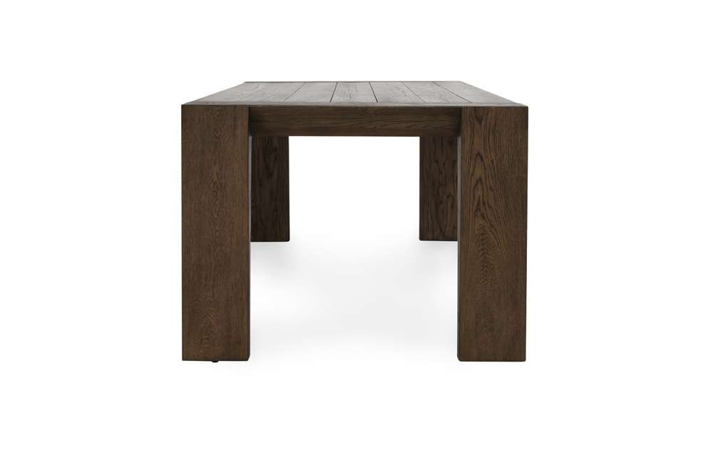 Classic Home - Troy Reclaimed Oak 89in Dining Table Suede Brown - 51031605 veiw 3