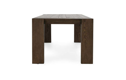 Classic Home - Troy Reclaimed Oak 89in Dining Table Suede Brown - 51031605 veiw 3