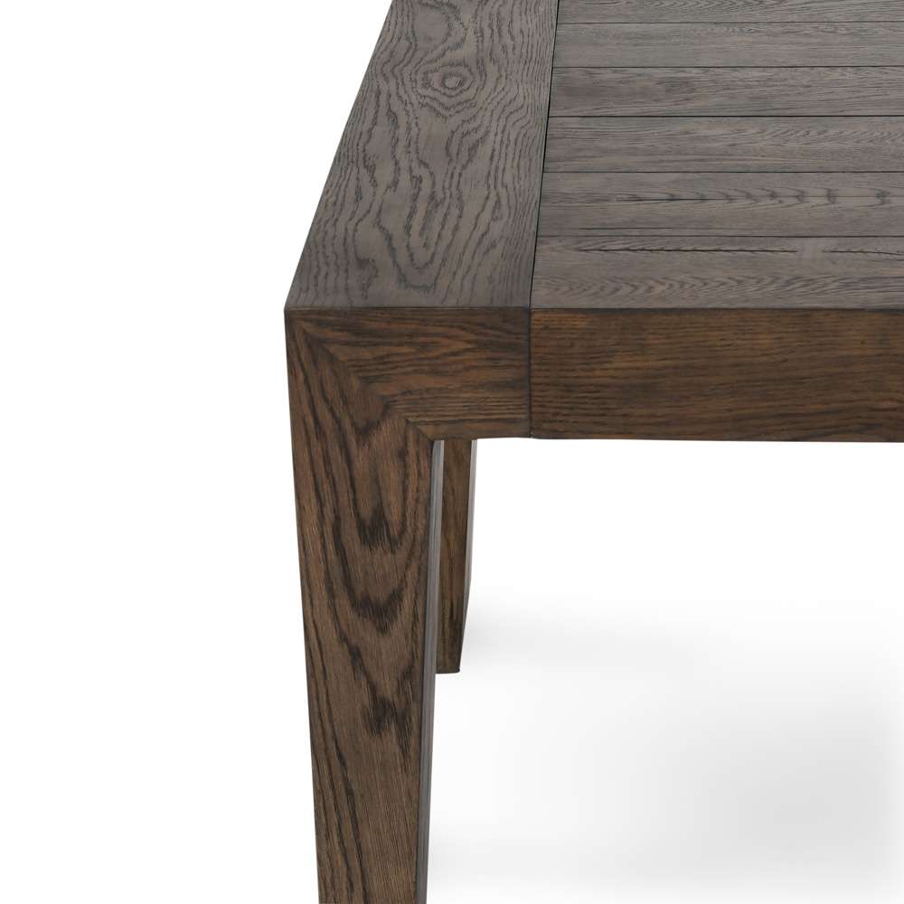 Classic Home - Troy Reclaimed Oak 89in Dining Table Suede Brown - 51031605 veiw 4