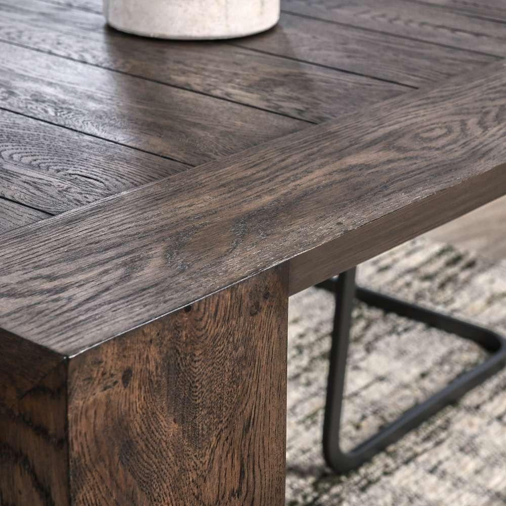 Classic Home - Troy Reclaimed Oak 89in Dining Table Suede Brown - 51031605 veiw 7