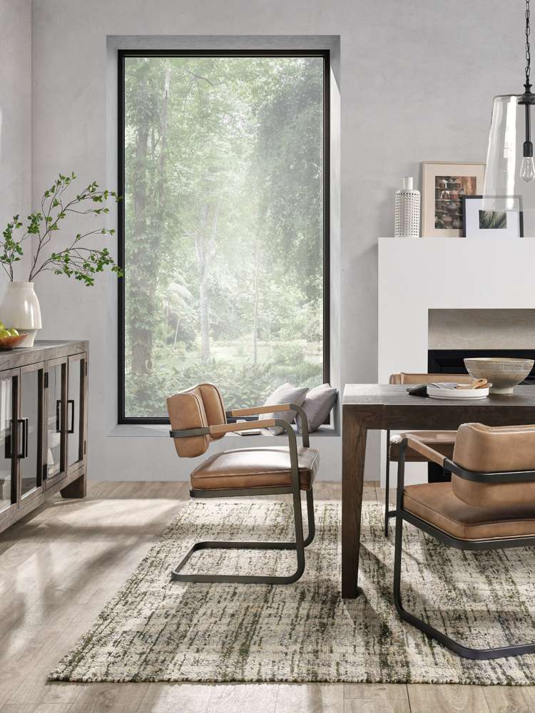 Classic Home - Troy Reclaimed Oak 89in Dining Table Suede Brown - 51031605 veiw 9