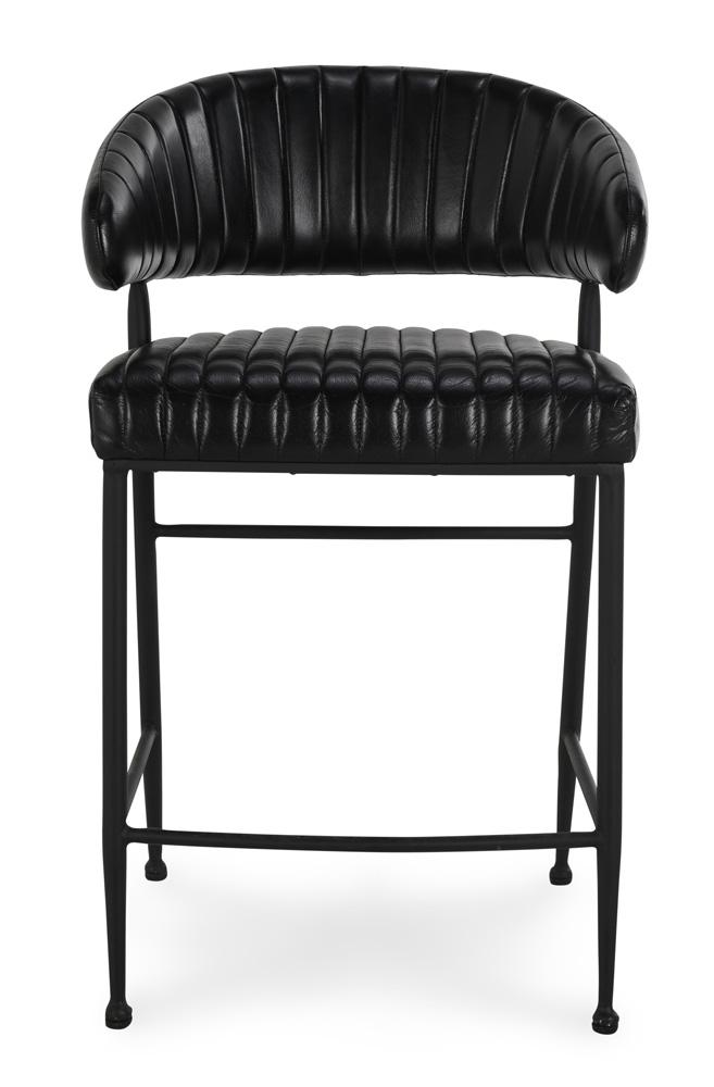 Classic Home - Umbria 26in Counter Stool Jet Black - 53001981 veiw 2