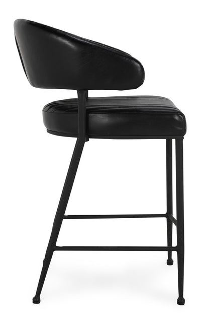 Classic Home - Umbria 26in Counter Stool Jet Black - 53001981 veiw 3
