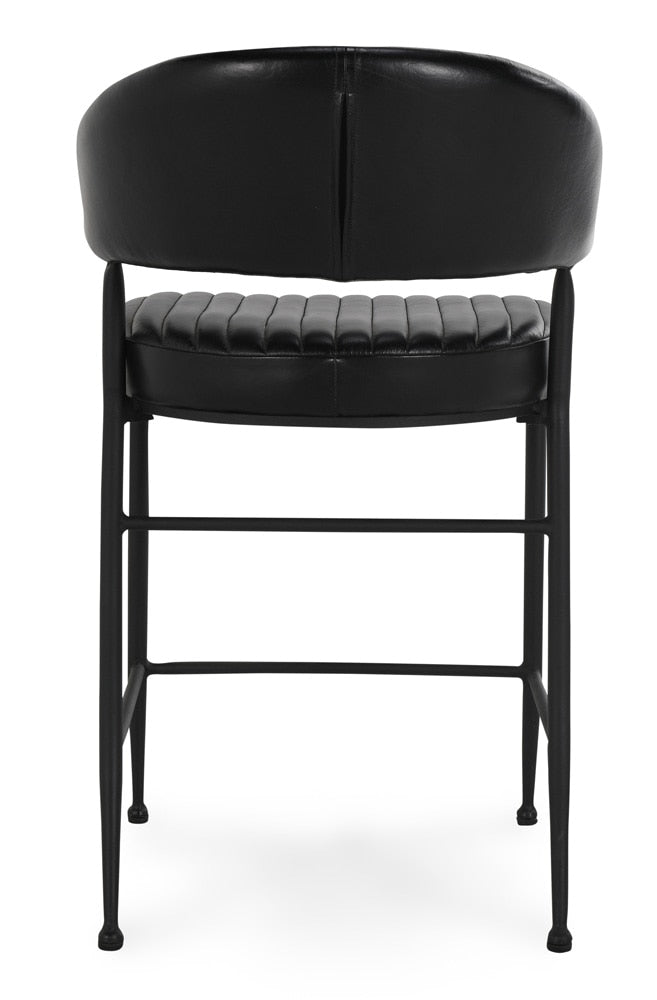 Classic Home - Umbria 26in Counter Stool Jet Black - 53001981 veiw 4