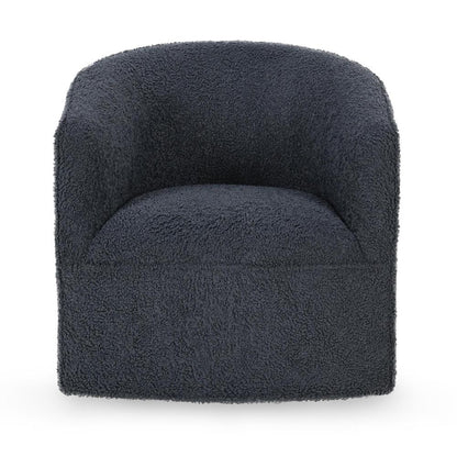 Classic Home - Valencia  Blue Fabric Swivel Accent Chair - 53004816 veiw 2
