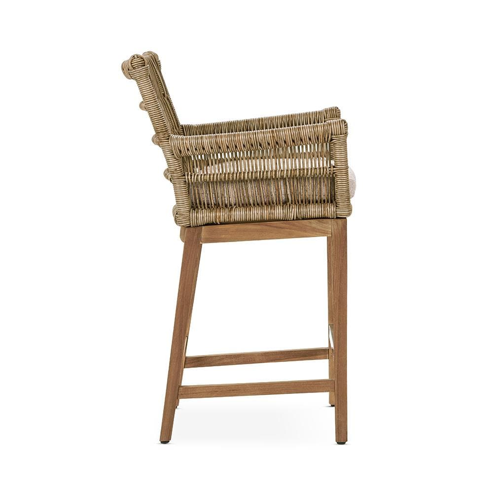 Classic Home  - Valerie Outdoor Teak Wood Counter Chair - Natural - 53051688 veiw 3