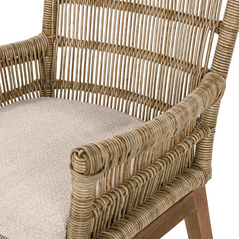 Classic Home  - Valerie Outdoor Teak Wood Counter Chair - Natural - 53051688 veiw 6