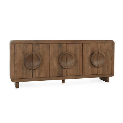 Classic Home - Vally 6-Door Natural Mango Wood Sideboard Buffet - 52010922 veiw 1
