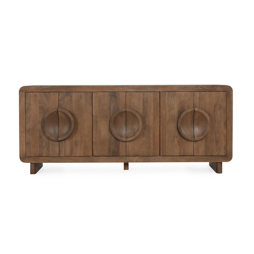 Classic Home - Vally 6-Door Natural Mango Wood Sideboard Buffet - 52010922 veiw 2
