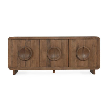 Classic Home - Vally 6-Door Natural Mango Wood Sideboard Buffet - 52010922 veiw 2