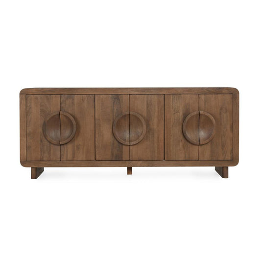 Classic Home - Vally 6-Door Natural Mango Wood Sideboard Buffet - 52010922 veiw 2