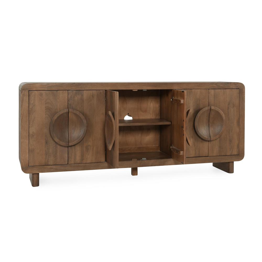 Classic Home - Vally 6-Door Natural Mango Wood Sideboard Buffet - 52010922 veiw 3