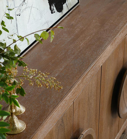 Classic Home - Vally 6-Door Natural Mango Wood Sideboard Buffet - 52010922 veiw 7