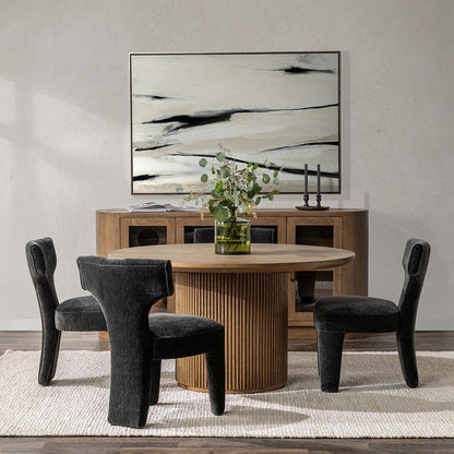 Classic Home  - Vander 55in Round Wood Dining Table - Tawny Brown - 51031739 veiw 8