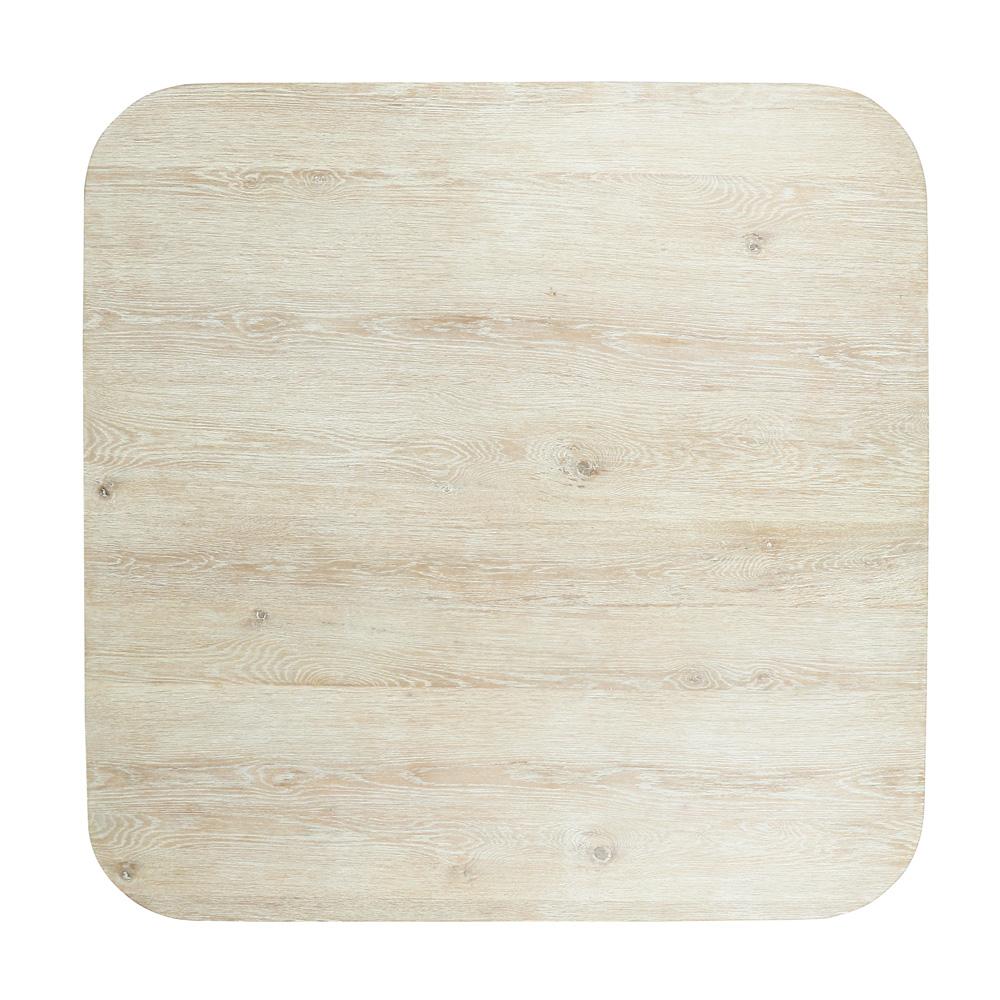 Classic Home - Vander 60in Square Reclaimed Oak Wood Dining Table In White Wash - 51031720 veiw 3