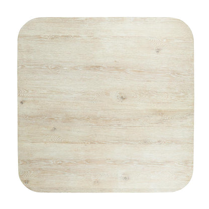 Classic Home - Vander 60in Square Reclaimed Oak Wood Dining Table In White Wash - 51031720 veiw 3