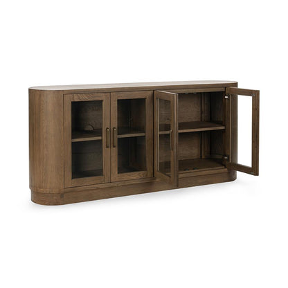 Classic Home  - Vander 78in Wood Buffett Sideboard - Tawny Brown - 52004213 veiw 5