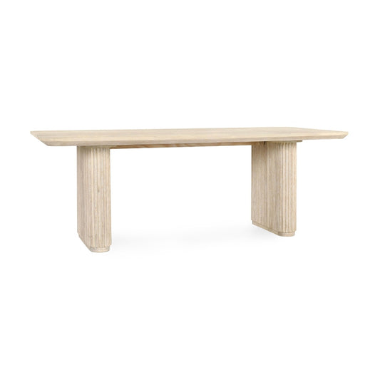Classic Home - Vander 84in Wood Dining Table In Oak Cream Finish - 51031644 veiw 1