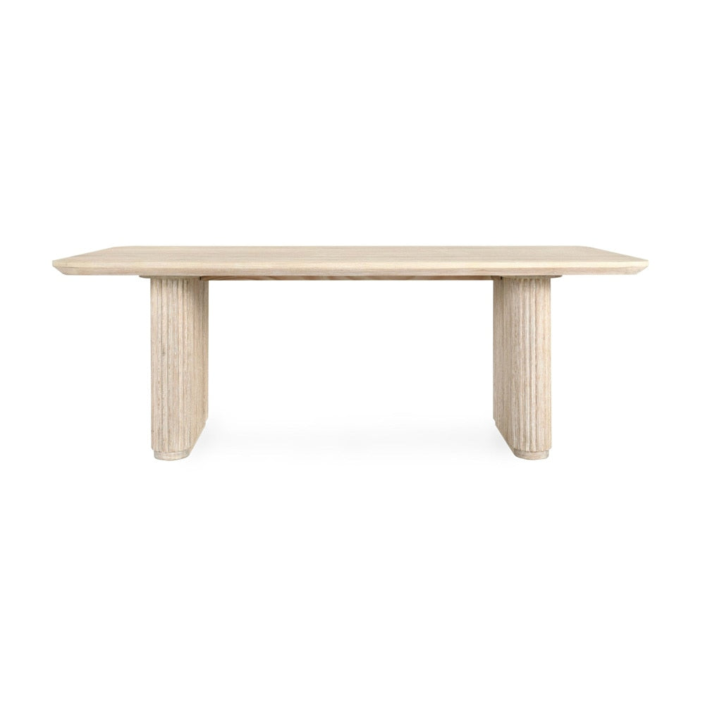 Classic Home - Vander 84in Wood Dining Table In Oak Cream Finish - 51031644 veiw 2