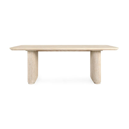 Classic Home - Vander 84in Wood Dining Table In Oak Cream Finish - 51031644 veiw 2