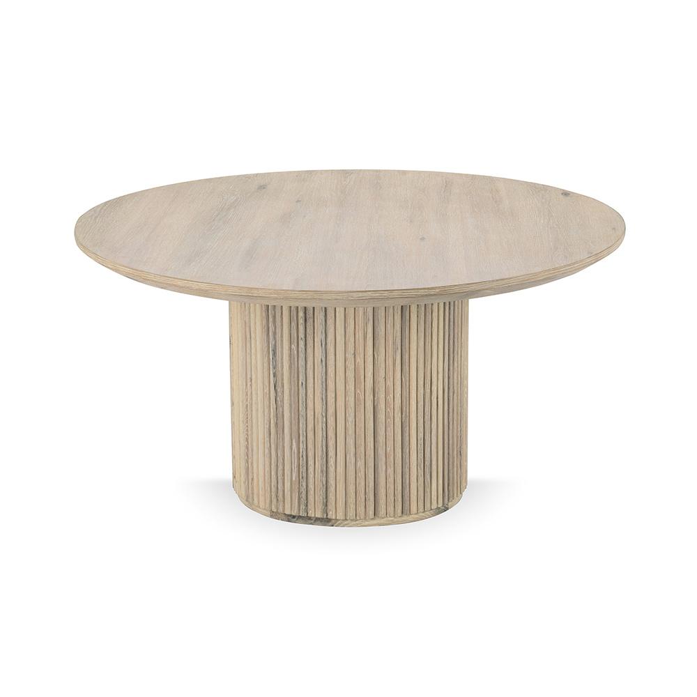 Classic Home  - Vander Round Wood Dining Table - Cream - 51031721 veiw 2